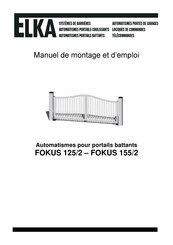 Elka FOKUS 155/2 Manuel De Montage Et D'emploi