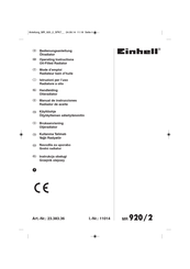 EINHELL 23.383.36 Mode D'emploi