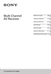 Sony STR-DN860 Guide De Référence