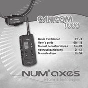 Num'axes CANICOM 1000 Guide D'utilisation