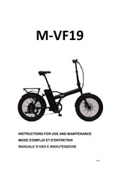 Vivobike E-2500 RM Mode D'emploi Et D'entretien