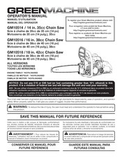 Green Machine GM10514 Manuel D'utilisation