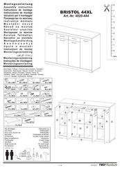 FMD Furniture BRISTOL 44XL 4020-444 Instructions De Montage
