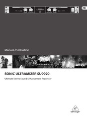 Behringer Sonic Ultramizer SU9920 Manuel D'utilisation