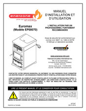 Enerzone Euromax EP00070 Manuel D'installation Et D'utilisation