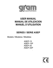 Gram Precision ASEP-15 Manuel D'utilisation