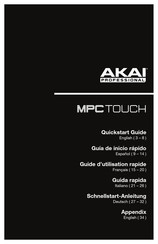 Akai Professional MPC Touch Guide D'utilisation Rapide