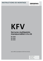 Siegenia KFV BS 2200 Instructions De Montage