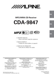 Alpine CDA-9847 Mode D'emploi
