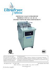 ULTRAFRYER Systems F-P25-14 Instructions De Fonctionnement