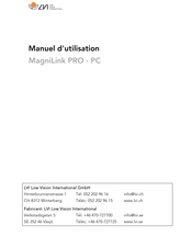 LVI MagniLink PRO Manuel D'utilisation