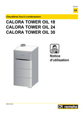 REMEHA CALORA TOWER OIL 24 Notice D'utilisation