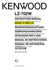 Kenwood LZ-702W Mode D'emploi