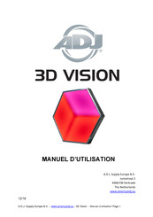 ADJ 3D Vision Manuel D'utilisation