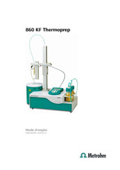 Metrohm 860 KF Thermoprep Mode D'emploi