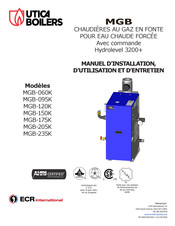 ECR International UTICA BOILERS MGB-235K Manuel D'installation, D'utilisation Et D'entretien