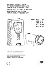 I.D. ELECTROQUIMICA MOD. 40/PH Manuel D'installation Et D'entretien