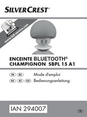 SilverCrest CHAMPIGNON SBPL 15 A1 Mode D'emploi