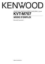 Kenwood KVT-M707 Mode D'emploi