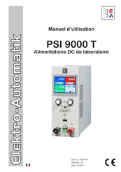 Elektro-Automatik PSI 9000 T Manuel D'utilisation