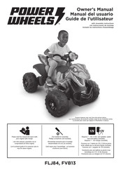 Power Wheels FLJ84 Guide De L'utilisateur