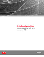 RSA EMC2 PCI Guide D'installation