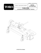 Toro FLAIL 2760 Notice D'utilisation