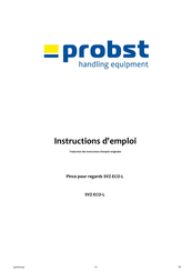 probst SVZ-ECO-L Instructions D'emploi