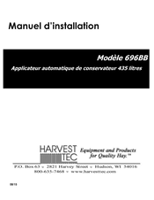 Harvest TEC 696BB Manuel D'installation