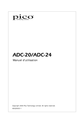 pico Technology ADC-20 Manuel D'utilisation