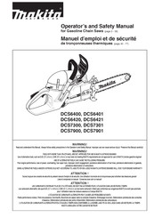 Makita DCS6400 Manuel D'emploi Et De Sécurité