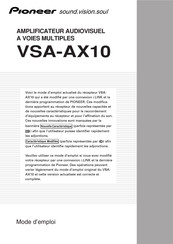 Pioneer VSA-AX10 Mode D'emploi