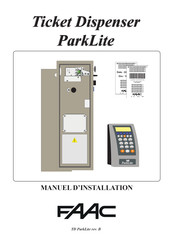 FAAC ParkLite TD-MAG Manuel D'installation