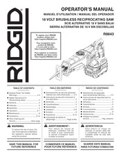 RIDGID R8643 Manuel D'utilisation