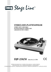IMG STAGELINE DJP-250/SI Mode D'emploi