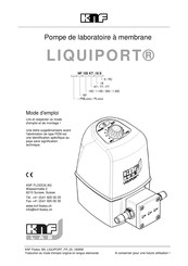 KNF LIQUIPORT Mode D'emploi