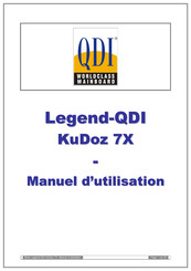 QDI Legend-QDI KuDoz 7X Série Manuel D'utilisation