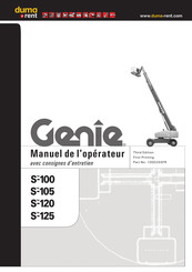 Genie S-125 Manuel De L'opérateur