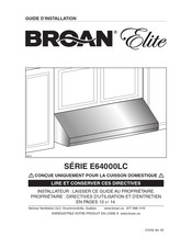 Broan E64000LC Série Guide D'installation
