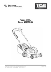 Texas Equipment Razor 4220TR-Li Manuel D'instruction