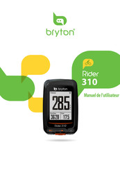 Bryton Rider 310 Manuel De L'utilisateur