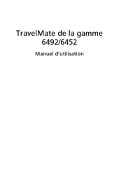 Travelmate 6452 Série Manuel D'utilisation