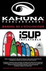 Kahuna iSUP Manuel De L'utilisateur