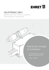 EHRET VOLETRONIC 230 V Manuel De Montage Et D'utilisation