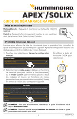 Humminbird APEX Guide De Démarrage Rapide