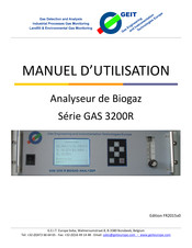 GEIT GAS 3200R Série Manuel D'utilisation