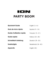 ION PARTY BOOM Guide D'utilisation Rapide