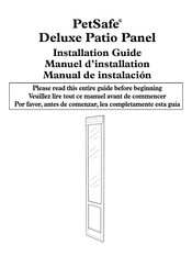 Petsafe Deluxe Patio Panel Manuel D'installation