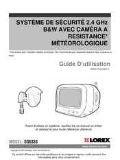 Lorex SG6333 Guide D'utilisation