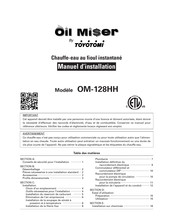 Toyotomi Oil Miser OM-180 Manuel D'installation